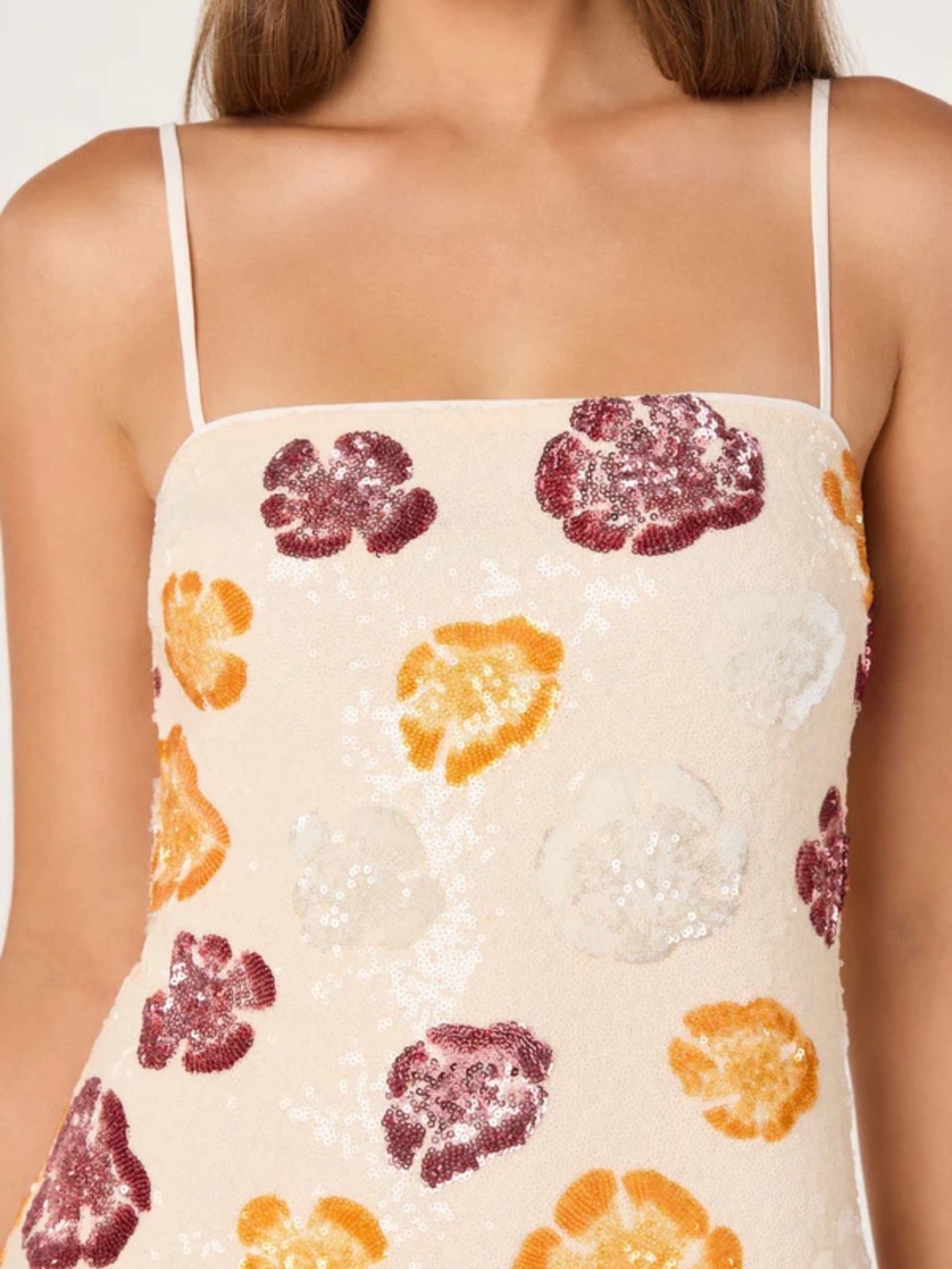 Abelia Sequin Floral Mini Dress ASTR The Label - Picture 3 of 8